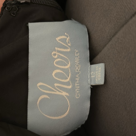 NWT Cynthia Rowley Long Spaghetti strap Lace Dress. Black. Size 12 - Picture 8 of 8